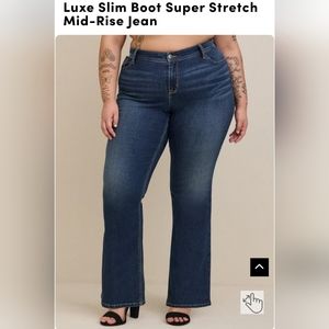 Torrid Luxe Slim Boot cut jeans